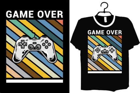 Game Over Typographic T Shirt Design Graphic By With Nayem · Creative