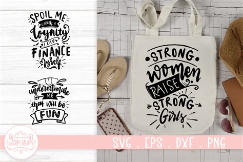 Strong Woman Svg Cut File Woman Quotes Graphic By Dapiyupi · Creative