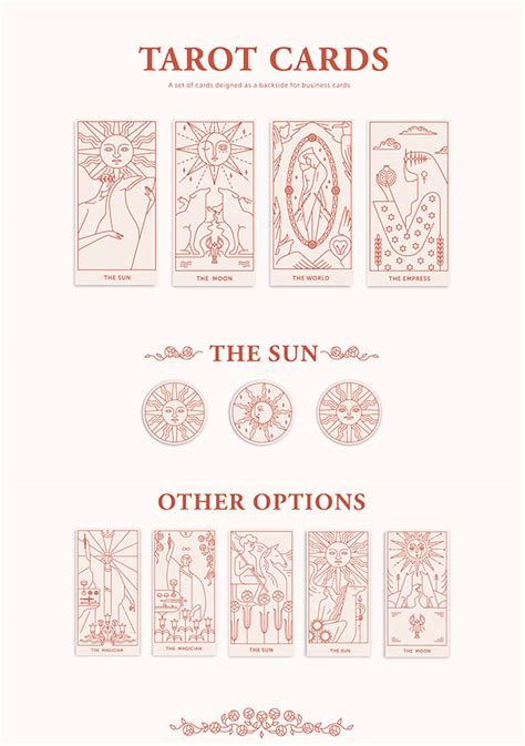 Tarot Cards - business cards backside design on Behance