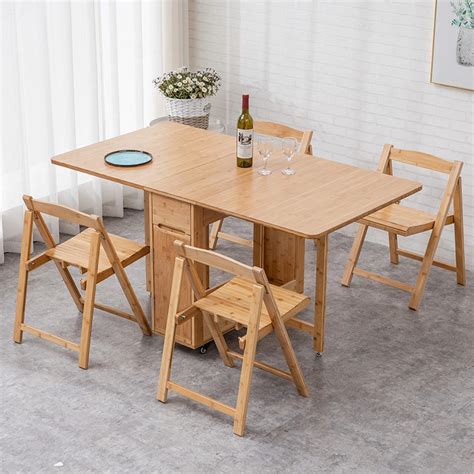 Multi Functional Home Furniture Dining Table With Wheels Modern Dining