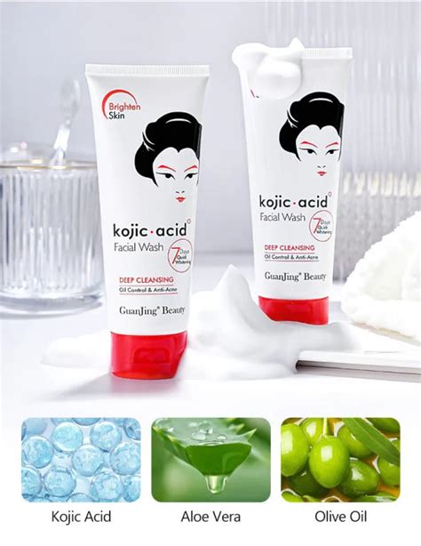 Kojic Acid Face Cleanser Deep Cleansing Anti Acne Deep Cleansing Reduce