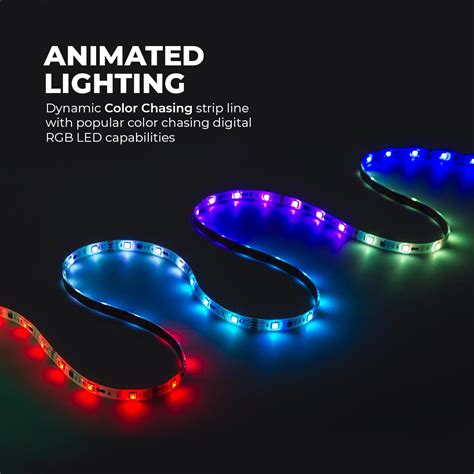 M Digital Rgb Led Strip Light Kit Single Addressable Color Chasing