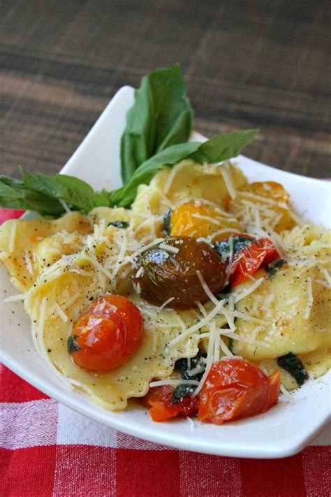 Cheese Ravioli with Brown Butter and Fresh Tomato Sauce - Recipe Girl®