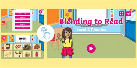 Blending to Read Game: Phonics Level 2 (teacher made)