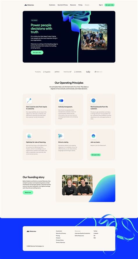 Metaview Landing Page Design Inspiration Lapa Ninja In Best