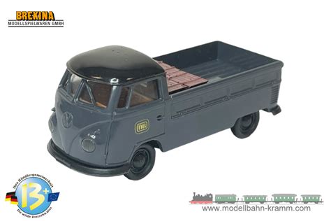 Modellbahn Kramm Brekina 932348 1 87 VW T1b Pritsche DB Mit Ladegut