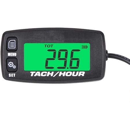 Amazon Engine Hour Meter Inductive Tachometer Backlit Gauge