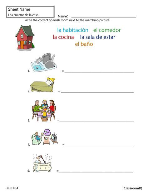 Free Spanish Worksheets Pdf