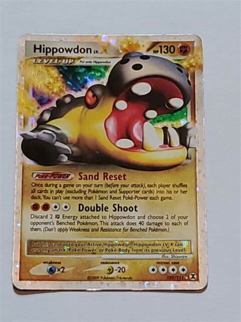 Hippowdon Lv X Pokemon Card Rising Rivals Ebay