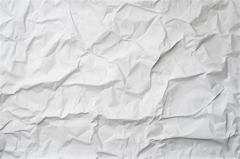 Premium Photo Blank White Crumpled And Creased Paper Poster Textur