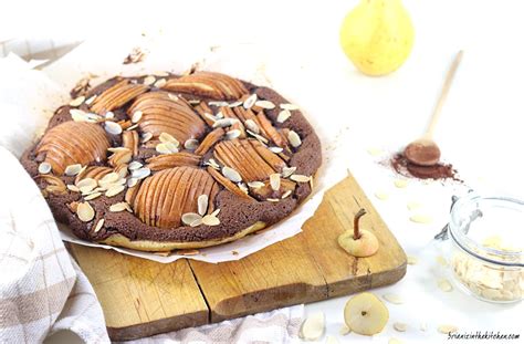 Tarte Frangipane Au Chocolat Et Poires Brian Iz In The Kitchen