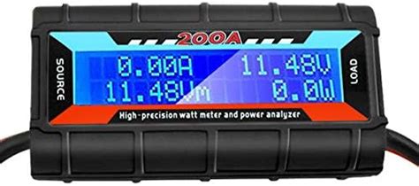 RGBZONE Analyseur d énergie éolienne solaire LCD 200 A compteur de