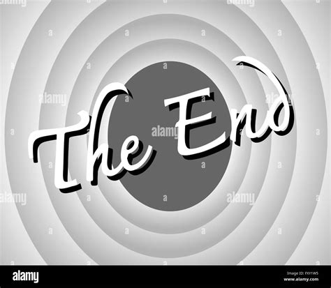 The End Movie Ending Screen Stock Vector Image And Art Alamy