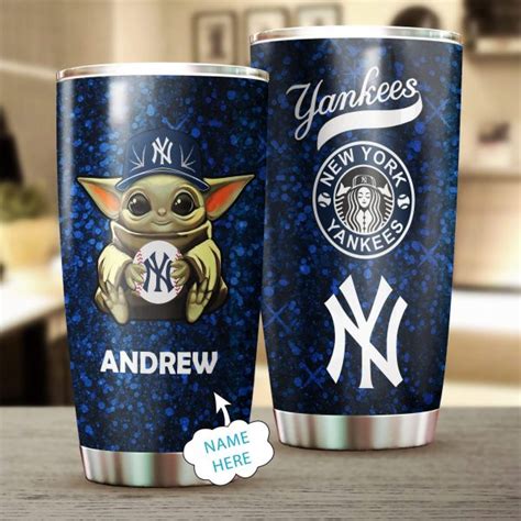 Custom Your Name New York Yankees Tumbler Cup Jv Mlbtrends