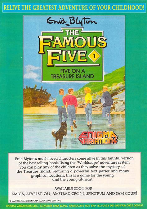 Atari St Famous Five Five On A Treasure Island The Scans Dump