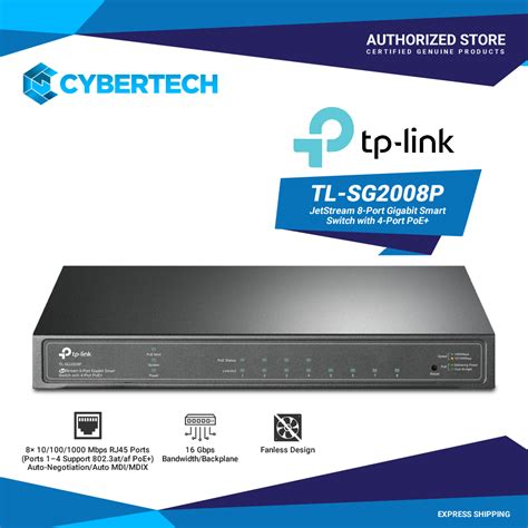 TP Link TL SG2008P Omada 8 Port Gigabit Smart Switch With 4 Port PoE