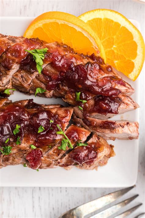 Orange Cranberry Glazed Pork Tenderloin Recipe Girl