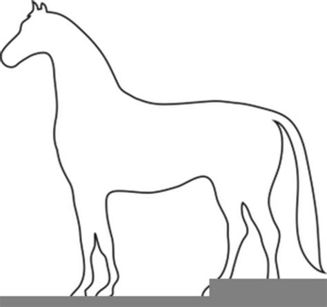 horse outline clipart  images  clkercom vector clip art