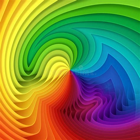 Colored Plastic Sheets Of Different Colors Rainbow Paper Pattern 3d