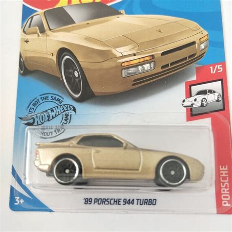 Hot Wheels Porsche Turbo Gold Perfect Birthday Gift Miniature Collectable Model Toy Car