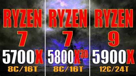 Ryzen X Vs Ryzen X D Vs Ryzen X Pc Games Benchmark