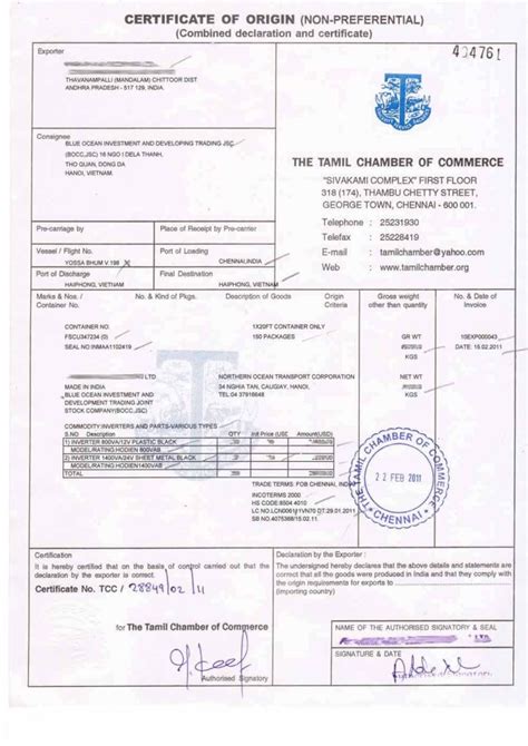 Certificate Of Origin Vietnam A Handy Guide To Get It