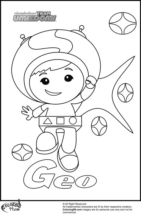 Team Umizoomi Coloring Pages Team Colors