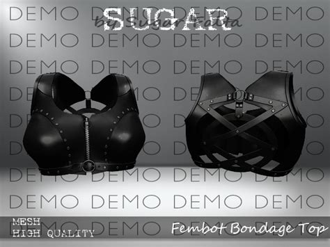 Second Life Marketplace Sugar Fembot Top Demo