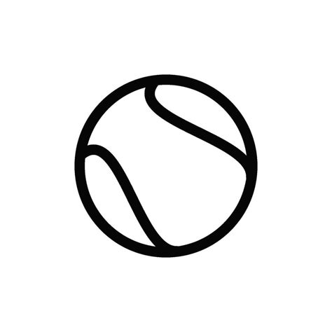 Tennis Ball Icon Vector Design Template 41140720 Vector Art At Vecteezy