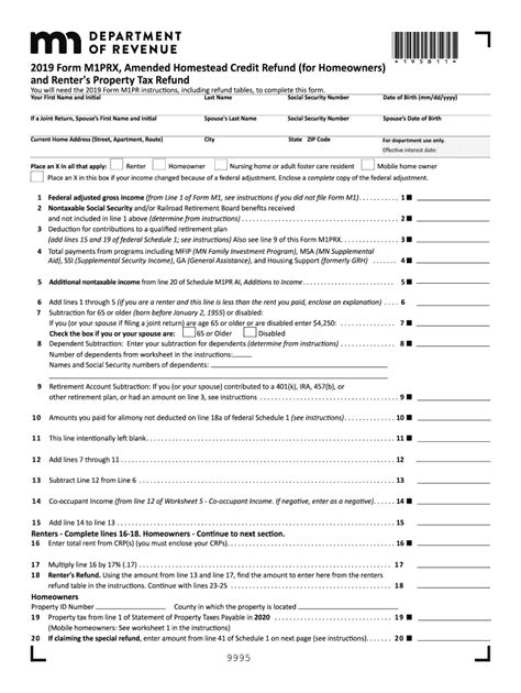 Form Mn Dor M Prx Fill Online Printable Fillable Blank Pdffiller