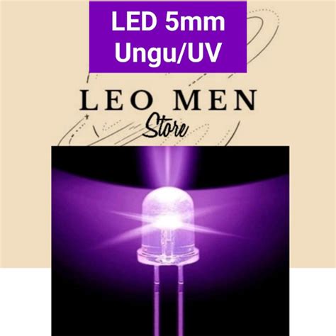 Jual Lampu Led Mm Bening Putih Nyala Ungu Uv Ultraviolet Kota