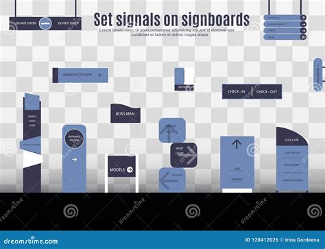 Signboards For Business Stock Vector Illustration Of Commercial