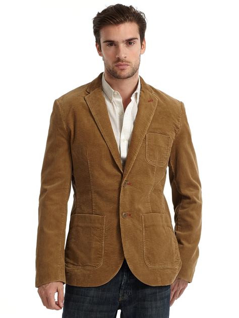 Lyst French Connection Corduroy Blazer In Brown For Men