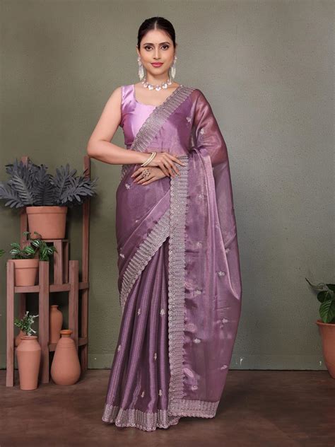 buy varanga ethnic motifs sequinned satin saree sarees  women