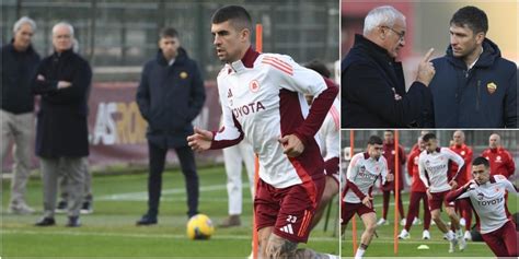 Roma Ranieri Torna A Trigoria Primo Allenamento E Colloquio Con Ghisolfi