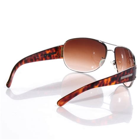 Prada Tortoise Shell Aviator Sunglasses Spr 52g 64544