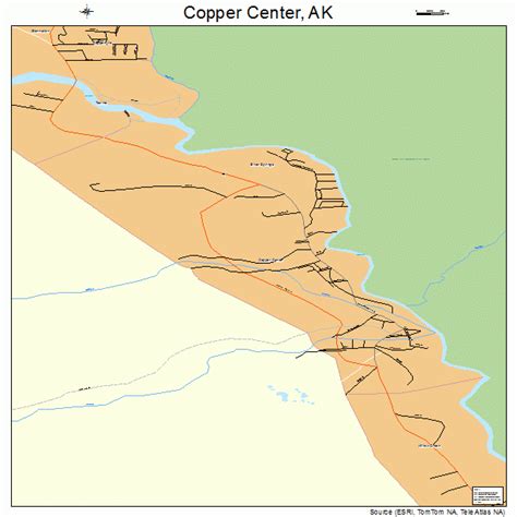 Copper Center Alaska Street Map 0217300