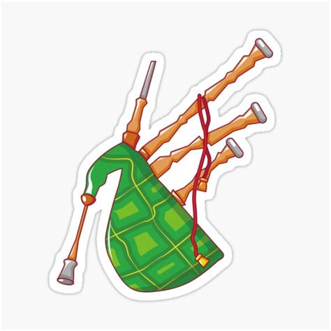 Bagpipes Sticker Sticker By Feelingsfunny Redbubble