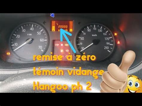 remise à zéro témoin d entretien Renault Kangoo ph 2 YouTube