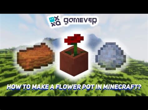 How to Make a Flowerpot in Minecraft 🌷🪴 - Tutorial/Step-by-step Guide - YouTube
