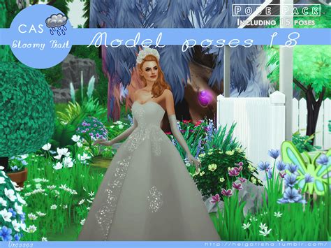 Helgatisha Ts4 Model Poses 18 Dresses Pose Pack And Cas