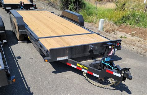 Big Tex 14tl 22 7x16x6 Split Deck Hydraulic Cushion Tilt Trailer 9399