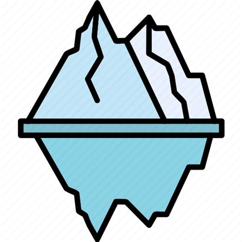 Iceberg Frozen Glacier Ice Mountain Icon Icon Download On Iconfinder