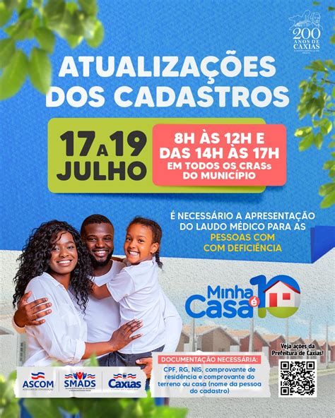 Atualização de cadastros de quem já realizou inscrição no Programa