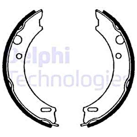 DELPHI Parking Brake Shoe Set For VOLVO 740 Kombi 760 780 940 II Estate