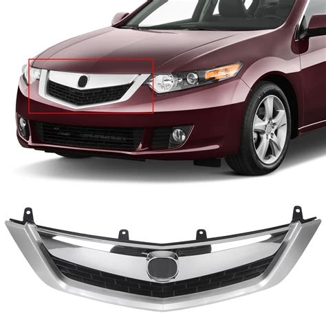 Kojem Front Bumper Upper Grille Chrome Replacement Mesh Grill For