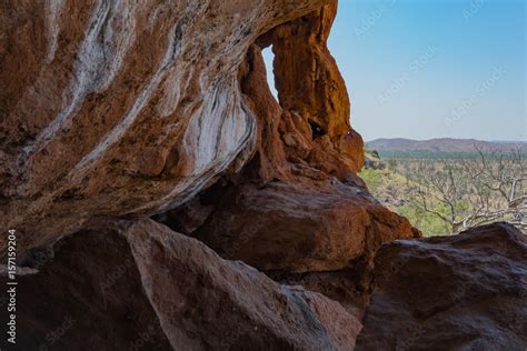 The Napier Range in the Kimberley has many caves which are decorated ...