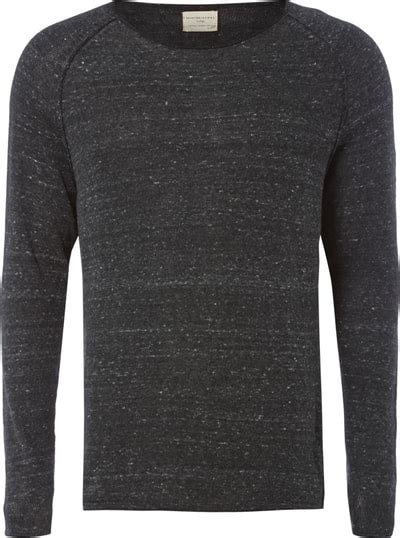 Selected Homme Strickpullover mit Raglanärmeln anthrazit online kaufen