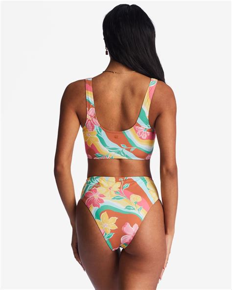 Mujer Chasin Sunbeams Top De Bikini Deportivo Para Mujer Multi