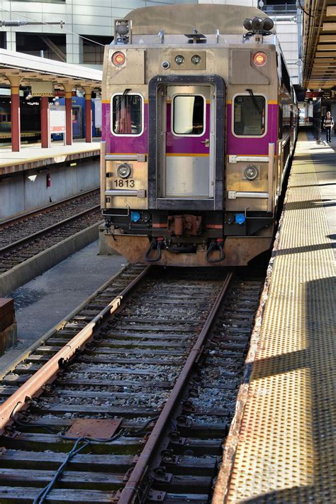 South Station Train at Platform in Boston, Massachusetts - Encircle Photos